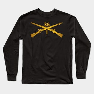 1st Bn - 36th Infantry Regiment Branch wo Txt Long Sleeve T-Shirt